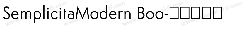 SemplicitaModern Boo字体转换